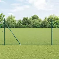 Suvirintas vielinis tvoras su smailiais galais 10 x 1,5 m Žalia