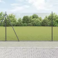 Suvirinta vielos tvora su betono baze 10 x 1,6 m Pilka
