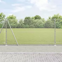 Suvirinta vielos tvora su betono baze 50 x 1,2 m Sidabrinė