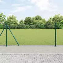 Suvirinta vielos tvora su betono baze 100 x 0,8 m Žalia