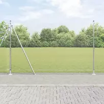 Suvirinta vielos tvora su betono baze 25 x 1,5 m Sidabrinė