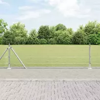 Suvirinta vielos tvora su betono baze 10 x 0,5 m Sidabrinė