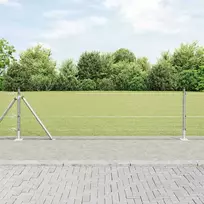 Suvirinta vielos tvora su betono baze 25 x 0,4 m Sidabrinė