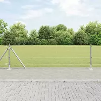 Suvirinta vielos tvora su betono baze 25 x 0,4 m Sidabrinė