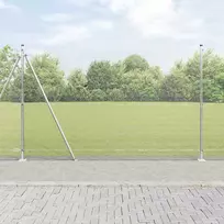 Suvirinta vielos tvora su betono baze 50 x 1,5 m Sidabrinė