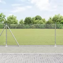 Suvirinta vielos tvora su betono baze 50 x 1 m Sidabrinė