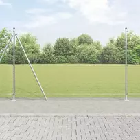 Suvirinta vielos tvora su betono baze 50 x 1,5 m Sidabrinė
