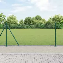 Suvirinta vielos tvora su betono baze 10 x 0,8 m Žalia
