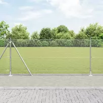 Suvirinta vielos tvora su betono baze 25 x 1 m Sidabrinė