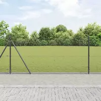 Suvirinta vielos tvora su betono baze 25 x 1,5 m Pilka