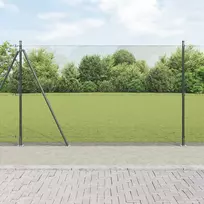 Suvirinta vielos tvora su betono baze 10 x 1,5 m Pilka