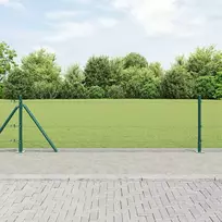 Suvirinta vielos tvora su betono baze 100 x 0,4 m Žalia