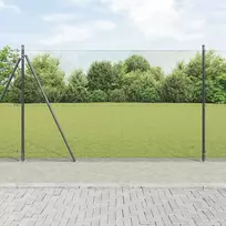 Suvirinta vielos tvora su betono baze 10 x 1,6 m Pilka