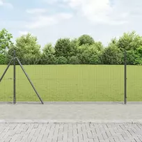 Suvirinta vielos tvora su betono baze 100 x 0,8 m Pilka