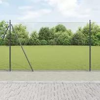 Suvirinta vielos tvora su betono baze 50 x 1,5 m Pilka