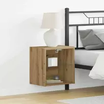 Savitautinė lentyna su LED apšvietimu su lentyna 2 pcs Ruda