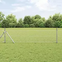 Heksagoninė tvora Sidabro 0,6 x 10 m Galvanizuotas plienas