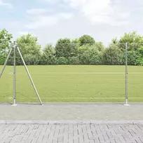 Suvirinta vielos tvora su betono baze 25 x 1,2 m Sidabrinė