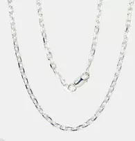 Sidabrinė grandinėlė Anchor 3 mm , briaunų apdirbimas deimantu - 3 mm. - 55 - 10.8 g.