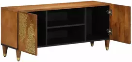 Televizoriaus spintelė su lentyna Medus ruda 105 x 33 x 46 cm