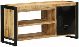 Batų suolelis Ruda 100 x 40 x 50 cm Mango medienos masyvas