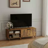 TV staliukas Songmics Vasagle Televizoriaus spintelė, televizoriaus staliukas su 2 durelėmis, 140 cm ilgio
