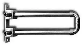 KAN-therm Push 18x2,5 200 mm žalvarinė alkūnė su 15 mm variniu vamzdžiu su atraminiu junginiu, padengtu nikeliu 9015.240