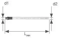 KAN-therm Push Platinum jungiamasis elementas radiatoriui su daugiasluoksniu vamzdžiu 500 mm 9027.180