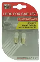 T Way Automobilio lemputė T4W BA9S, LED, balta, 12 V