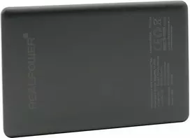 Powerbank Realpower PB-5000 MAG Ultra Slim 5000mAh Juodai-pilka