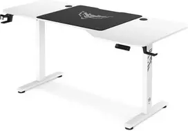 Diablo Chairs Diablo X-Tension 1600 Baltas elektra reguliuojamas Žaidimų Stalas | 1600 x 600 x 1170 mm