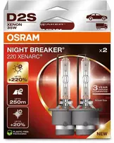 Osram Lemputė (2 vnt. rinkinys) D2S 85V 35W P32D-2 XENARC NIGHT BREAKER 220, balta 4500K