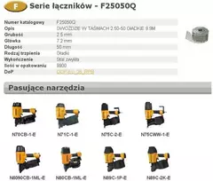 Vinys Bostitch F25050Q; 2,5x50 mm; 9900 vnt.
