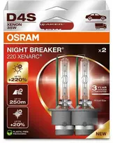 Osram lemputė (Rinkinys 2vnt..) D4S 42V 35W P32D-5 XENARC NIGHT BREAKER 220, balta 4500K