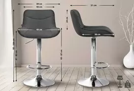 Mville Baro kėdė Vonore audinys chromas