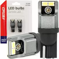 LED lemputės Canbus 3020 4SMD T10 W5W W10W 12V 24V amio-03717