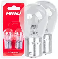 Halogeninės lemputės P21/5W Bay15D 12V 2vnt. blisteryje amio-03353