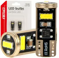 LED lemputės Canbus T10E W5W 3x2055 SMD Baltas 12V 24V amio-03720
