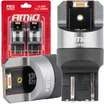 LED lemputės „Full Canbus Pro W21/5W“ 2x1860 SMD raudonos 12 V 24 V amio-03602