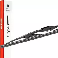 Automobilio valytuvo šluotelė, metalinis karkasas, U tipo, universali, 26" 650 mm 65 cm amio-04015