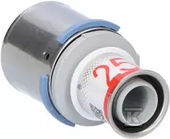 Uponor S-PRESS PLUS JUNGTIS RAUDONAS PPSU 40-25