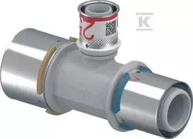 Uponor S-PRESS PLUS TEE Raudonas PPSU 50-25-40