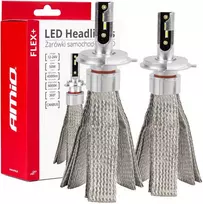 LED žibintų lemputės FLEX+ Series H4/H19 canbus 6000K 12-24V AMIO-03657