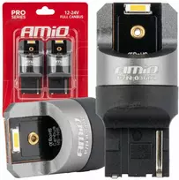 LED lemputės „Full Canbus Pro WY21W“ 2x1860 SMD oranžinės 12 V 24 V amio-03600