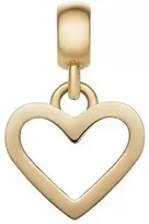 Daniel Wellington Širdies formos pakabukas iš paauksuoto plieno Charms DW00400433