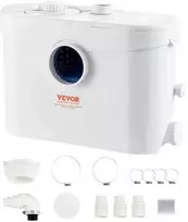 Smulkintuvas siurblys, 700W, 9600l/h, WC, rūsiui, virtuvei, kriauklei, fekalinis siurblys