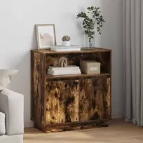 LED Bufetas Rūkyta ąžuolas 71 x 34,5 x 75 cm Apdirbta mediena