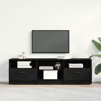 TV staliukas Televizoriaus spintelė Juodas ąžuolas 150 x 33,5 x 45 cm