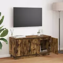 TV staliukas Televizoriaus spintelė Rūkyta ąžuolas 100 x 38 x 49 cm