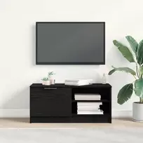 TV staliukas Televizoriaus spintelė Juodas ąžuolas 80 x 35 x 36,5 cm